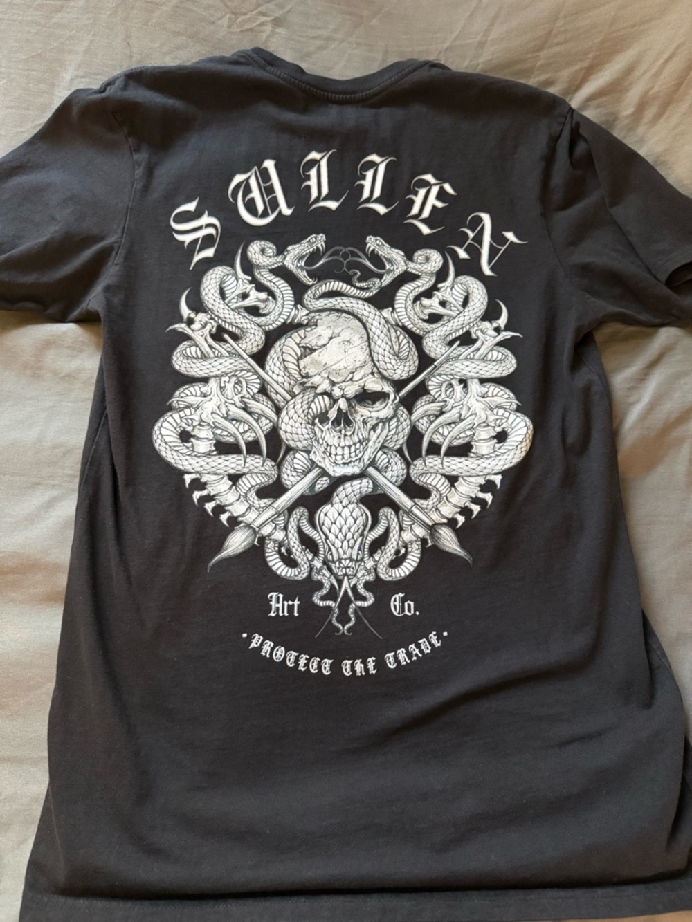 Sullen Art Collective Black Short Sleeve Graphic Skull Crewneck T-Shirt